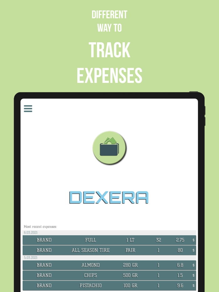 Dexera - Expense Tracker