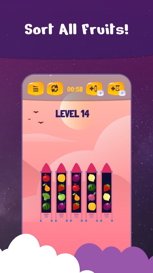 #4. Rocket Sort Puzzle Games (iOS) 由: Sugar Social Networks
