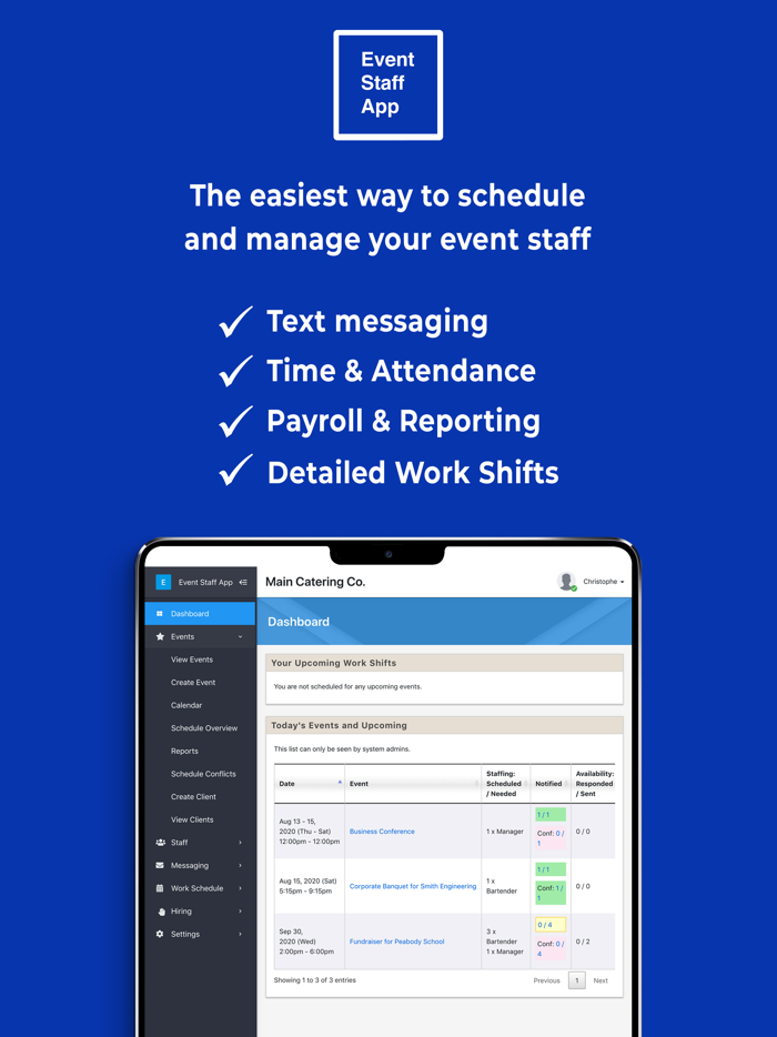 Event Staff App