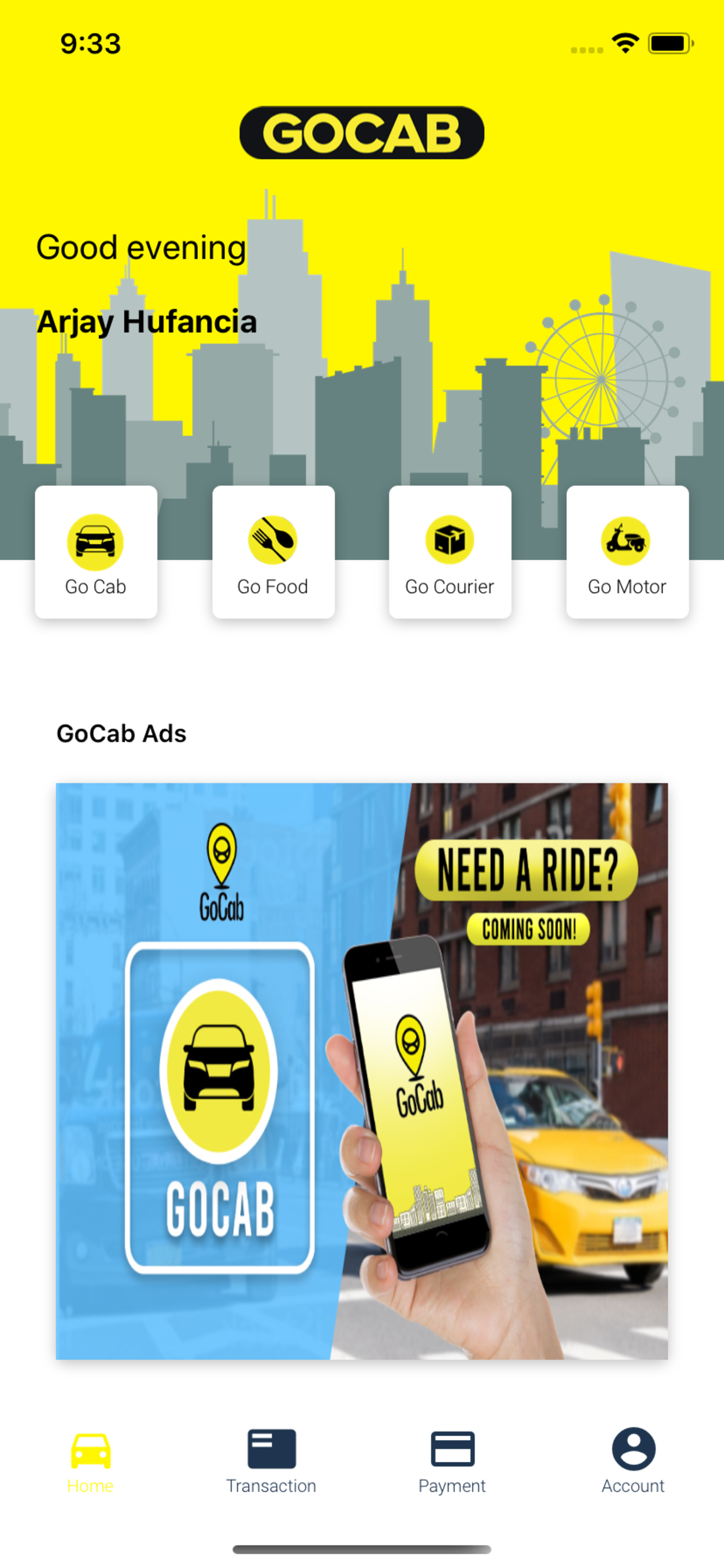 GoCab Shipper