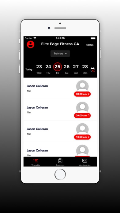 Elite Edge Fitness App Screenshot