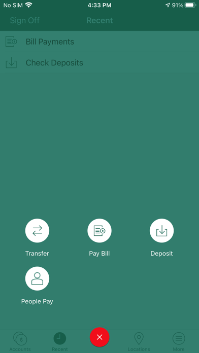 Chambers Bank Mobile Banking Screenshot