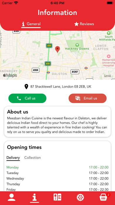 Meezban Indian cuisine Screenshot