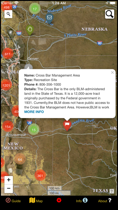 BLM Public Lands Map Guide USA Screenshot