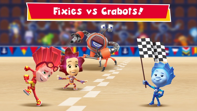 Fixies vs Crabots: 6 Fun Games screenshot-0