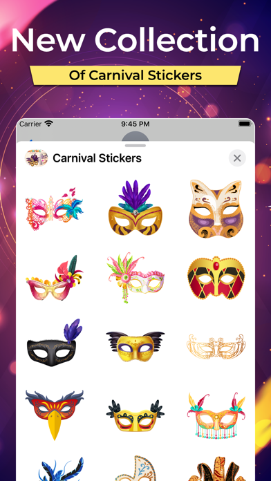 Carnival  Mask Stickers Screenshot