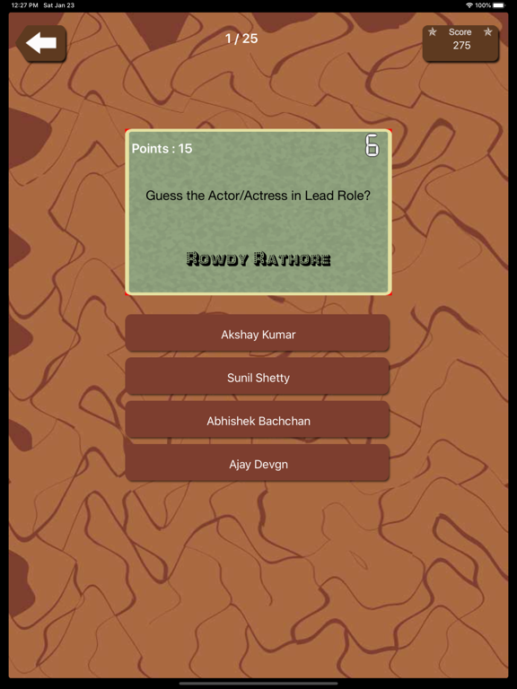 Screenshot #6 pour Bollywood Movies Quiz-Guess so
