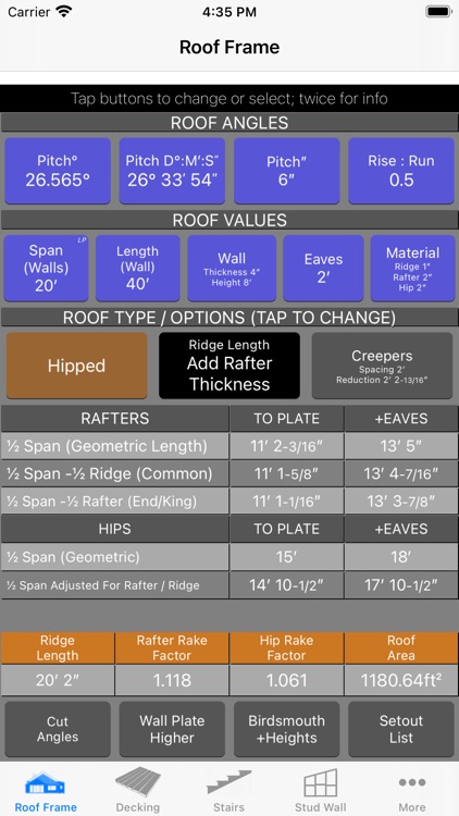 Roof Guide - Carpentry Calc screenshot-0