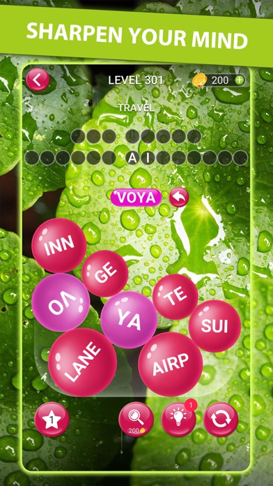 Word Serene Bubbles Screenshot