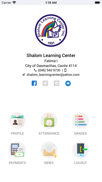 Shalom Learning Center Screenshot