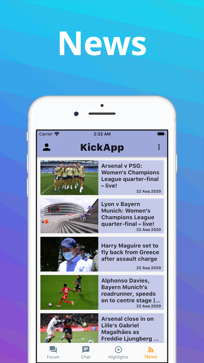 KickApp - Football chat app