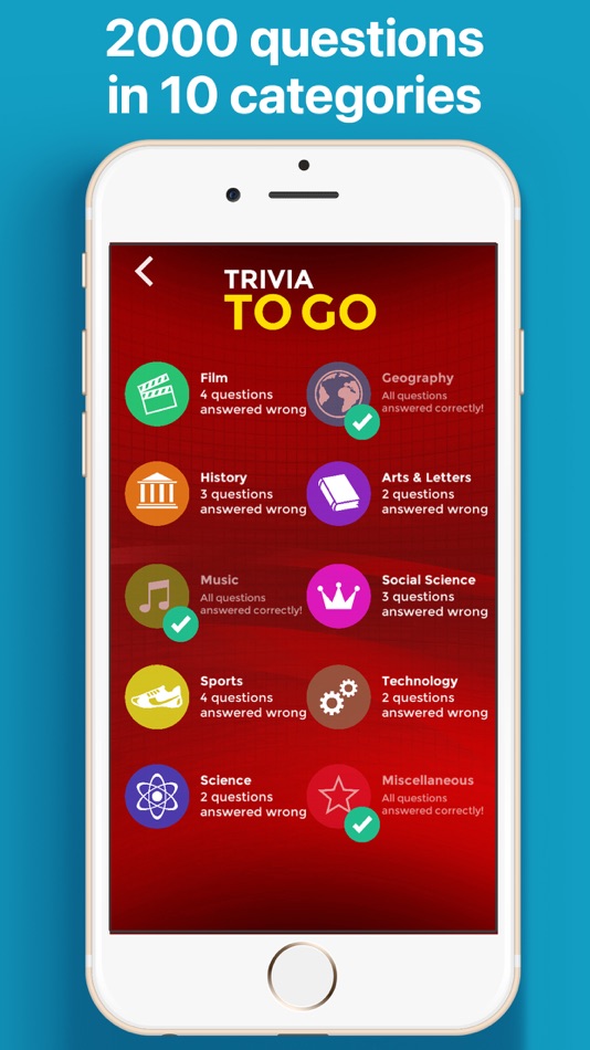 #3. Trivia to Go - the Quiz Game (iOS) Podle: the binary family