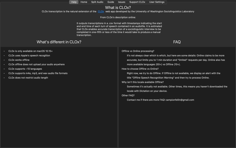 #7. CLOx Transcription (macOS) 由: Campion Fellin