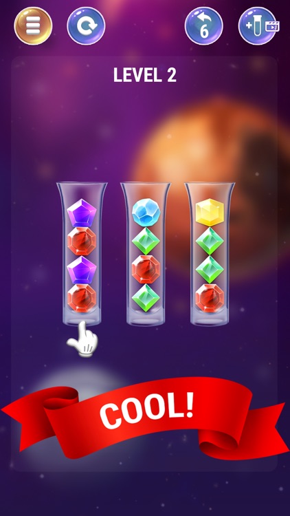 Gem Sort IQ Ball Color Puzzle