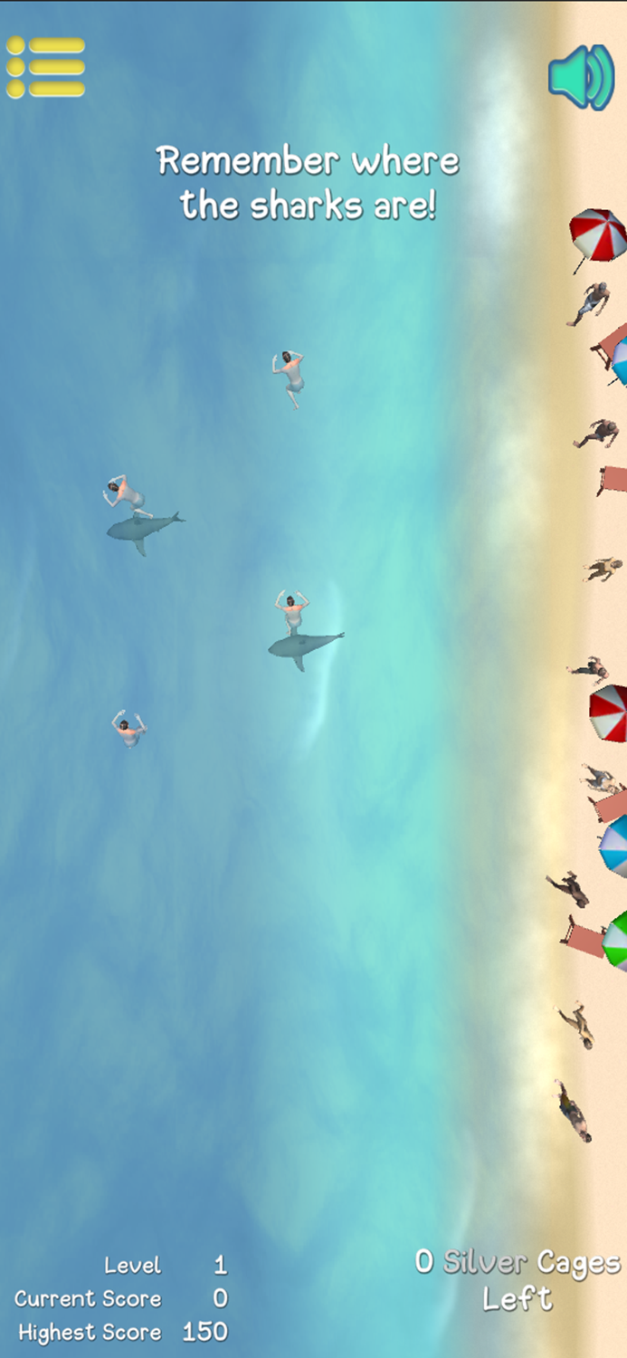 Shark Attack Memory Game