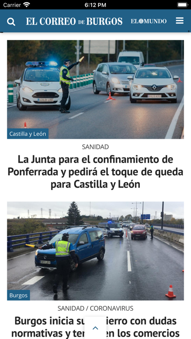 El Correo de Burgos Screenshot