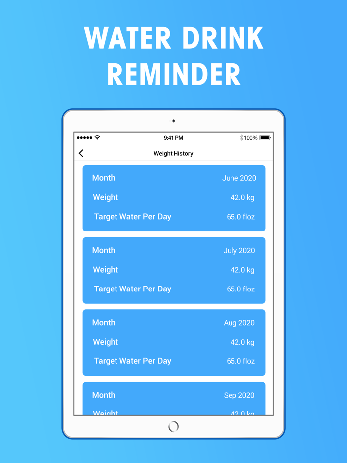 H2O  Drink Water Reminder