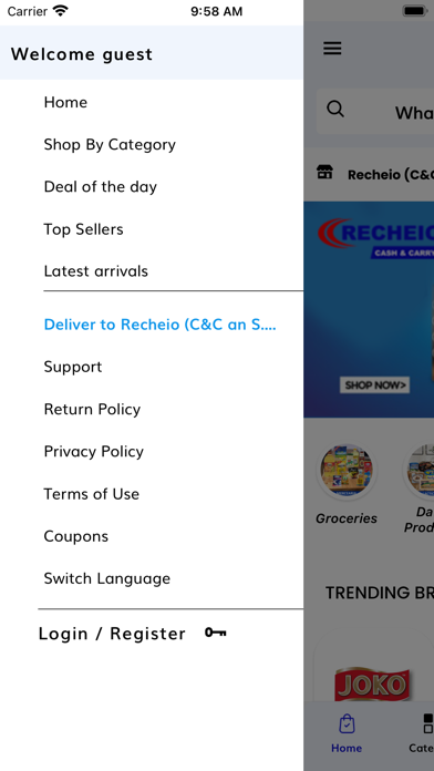 Recheio Online Supermarket Screenshot