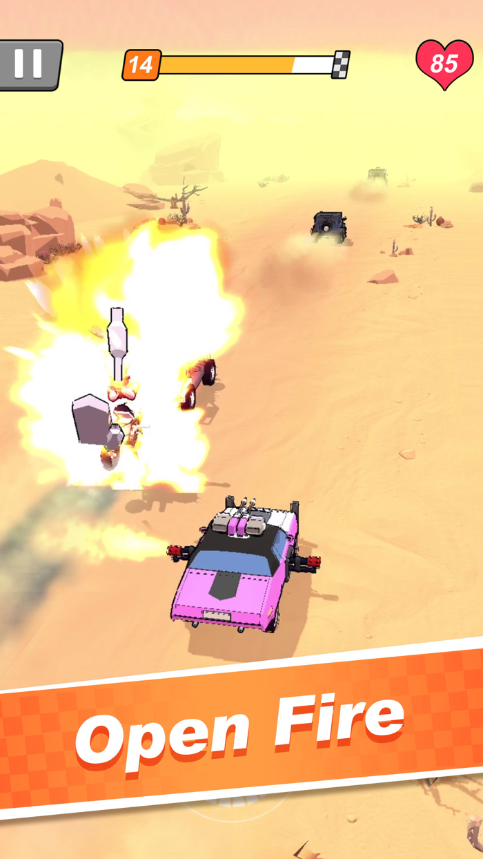 Car Rush Fighting and Racing