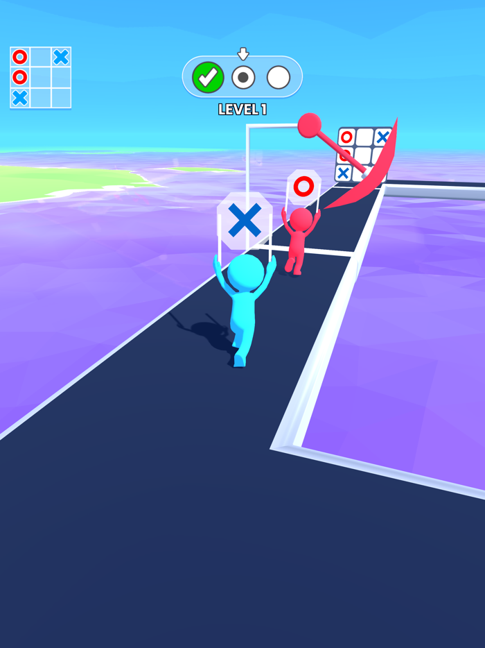 Tic-Tac-Toe Race Stickman Run