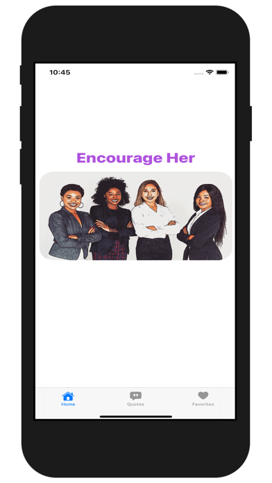 Encourage Her App Screenshot