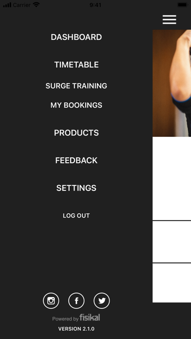 Surge Fitness Screenshot