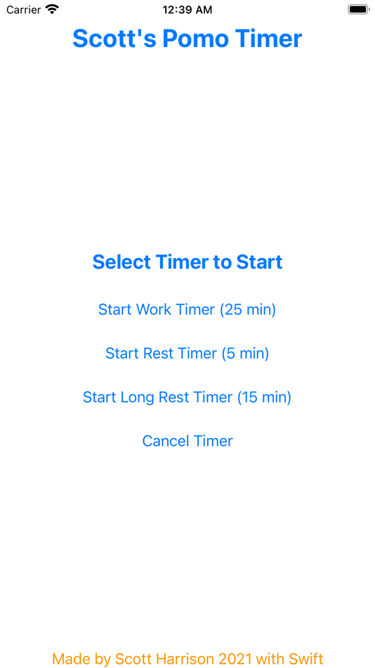 #1. Scott's Pomo Timer (macOS) Bởi: Scott Harrison