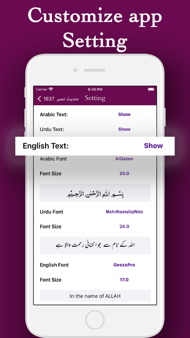 Hadith Collection English Urdu Screenshot