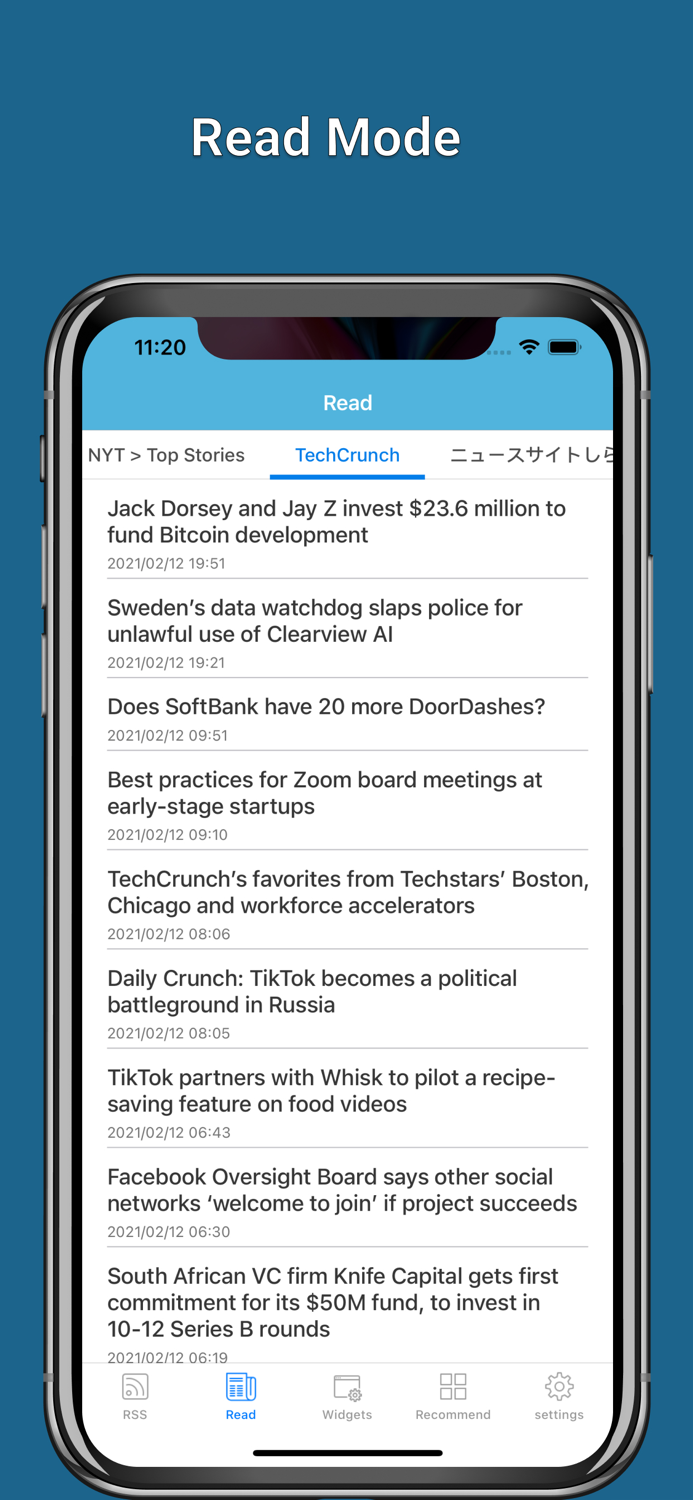 RSS Reader and Widget