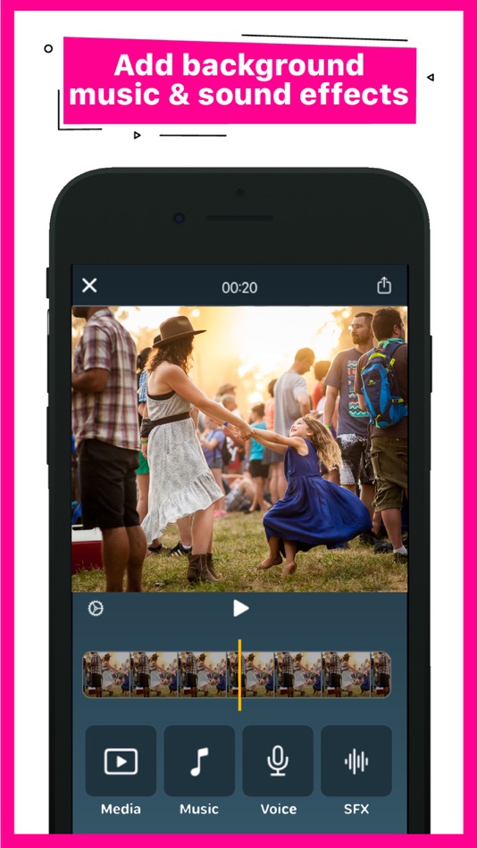 #1. Background Music Video Maker (iOS) 由: Grassapper LLC