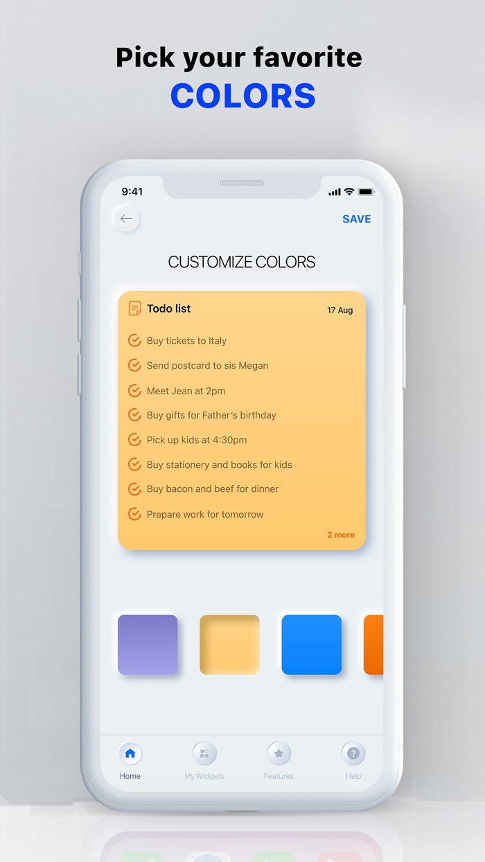 Widget Plus  Stocks and Notes
