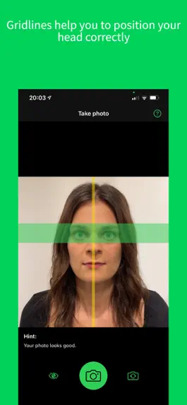 Game screenshot Take Biometric Passport Photos apk