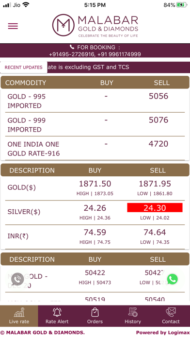 MALABAR GOLD BULLION Screenshot