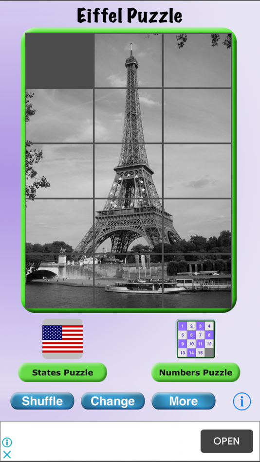 #2. Eiffel Puzzle (iOS) Podle: Daniel Rossler