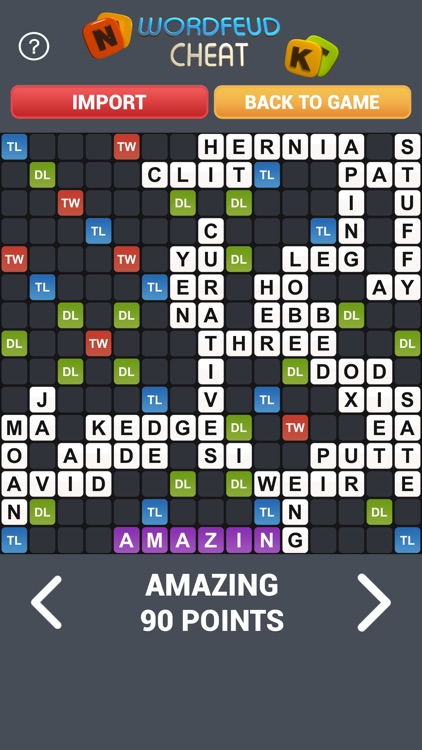 Solve WordFeud Cheat