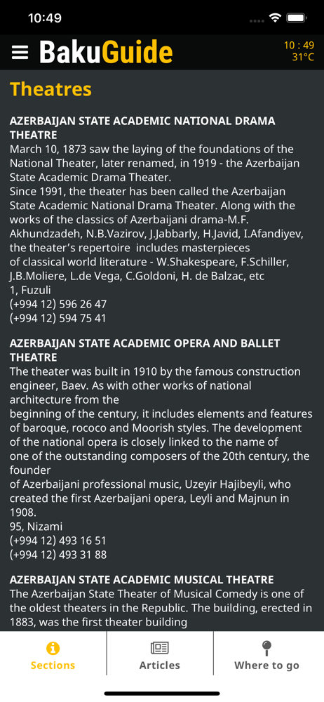 BakuGuide screenshot 2