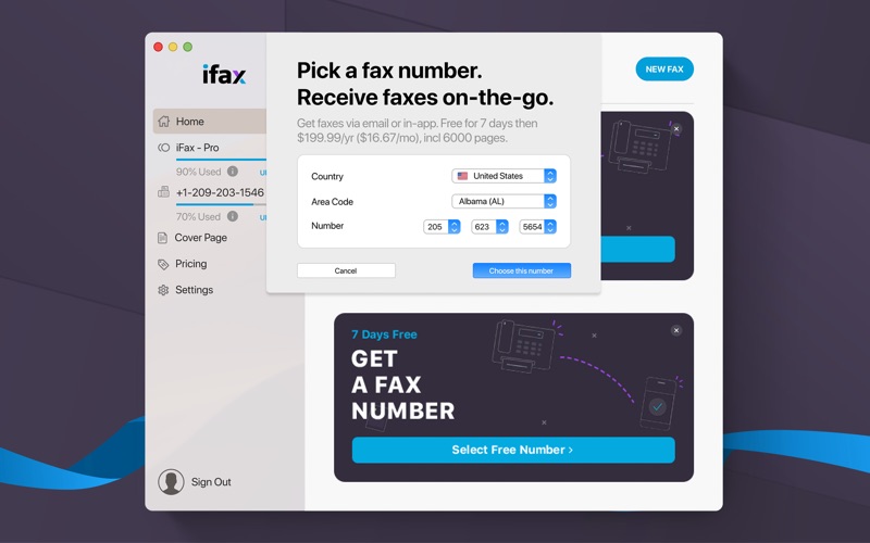 Screenshot #3 pour iFax: Send & Receive Fax App