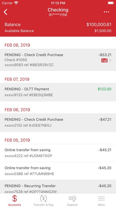 United Pacific Bank Screenshot