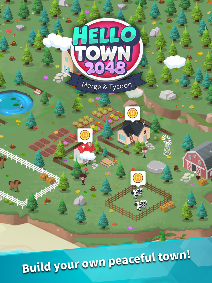 Hello Town 2048 - Merge Tycoon