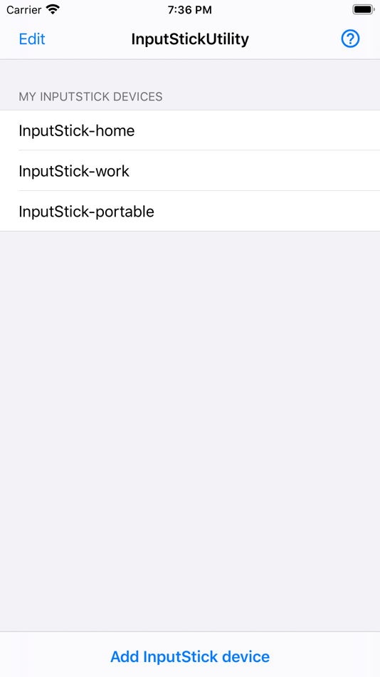 #1. InputStickUtility (iOS) 由: Jakub Zawadzki