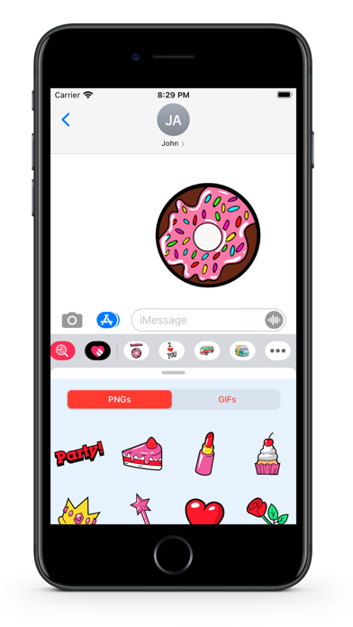 Screenshot #2 pour Fashion Donut - GIFs Stickers