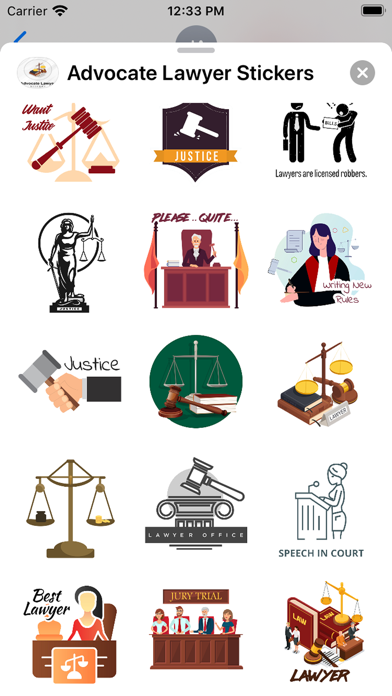 Advocate Lawyer Stickers Screenshot
