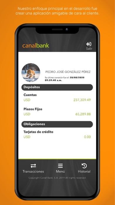 Canalbank – Banca Móvil Screenshot