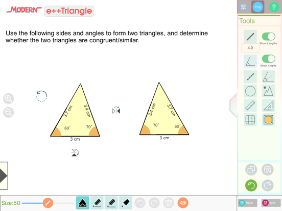 e++ Triangle app screenshot 2