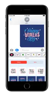 women's day - gifs & stickers iphone screenshot 2