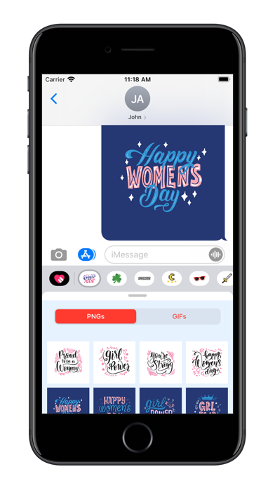 Screenshot #2 pour Women's Day - GIFs & Stickers