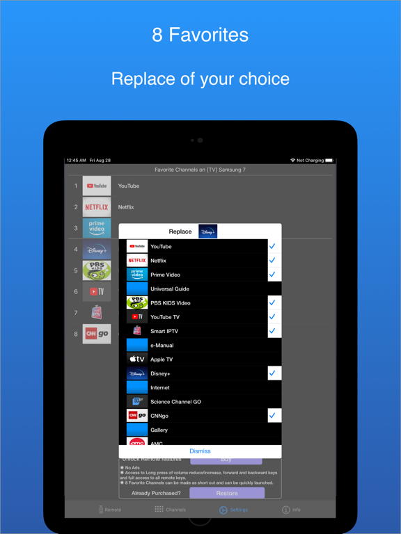 Remote for Samsung : iSamSmart iPad screenshot 5 - Utilities app