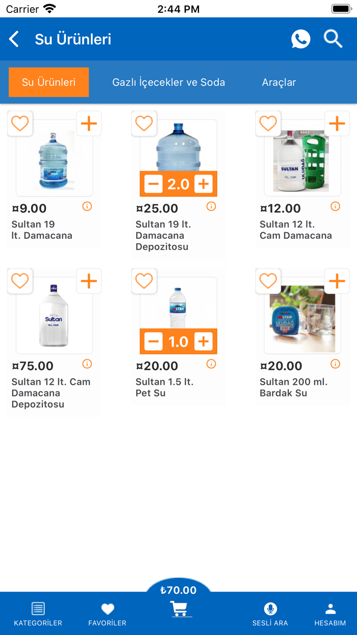 Sultansu Su Sipariş Eskişehir