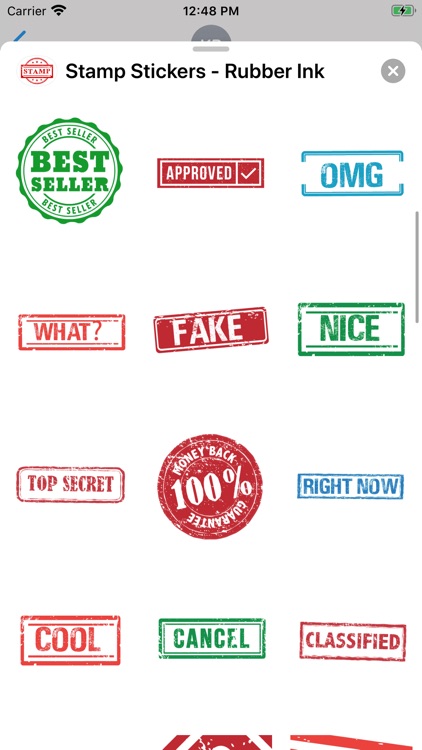 Stamp Stickers - Rubber Ink screenshot-4