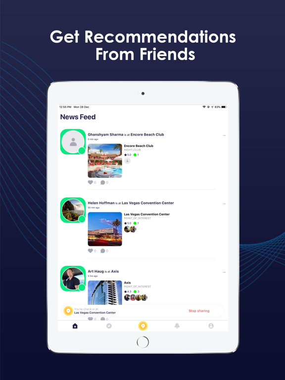 Flawk: Social Friend Finder iPad screenshot 4 - Social Networking app